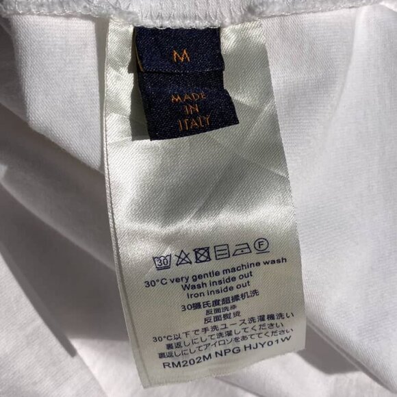 Louis Vuitton x Virgil Abloh Men's Monogram T-Shirt White Multicolor Size M - Picture 8 of 10